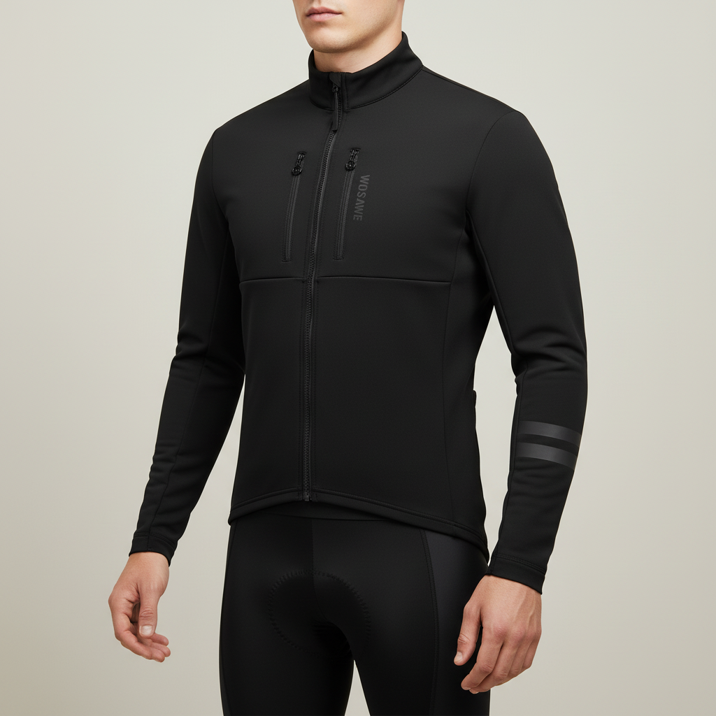 Veloxaro Herren Thermo-Radjacke