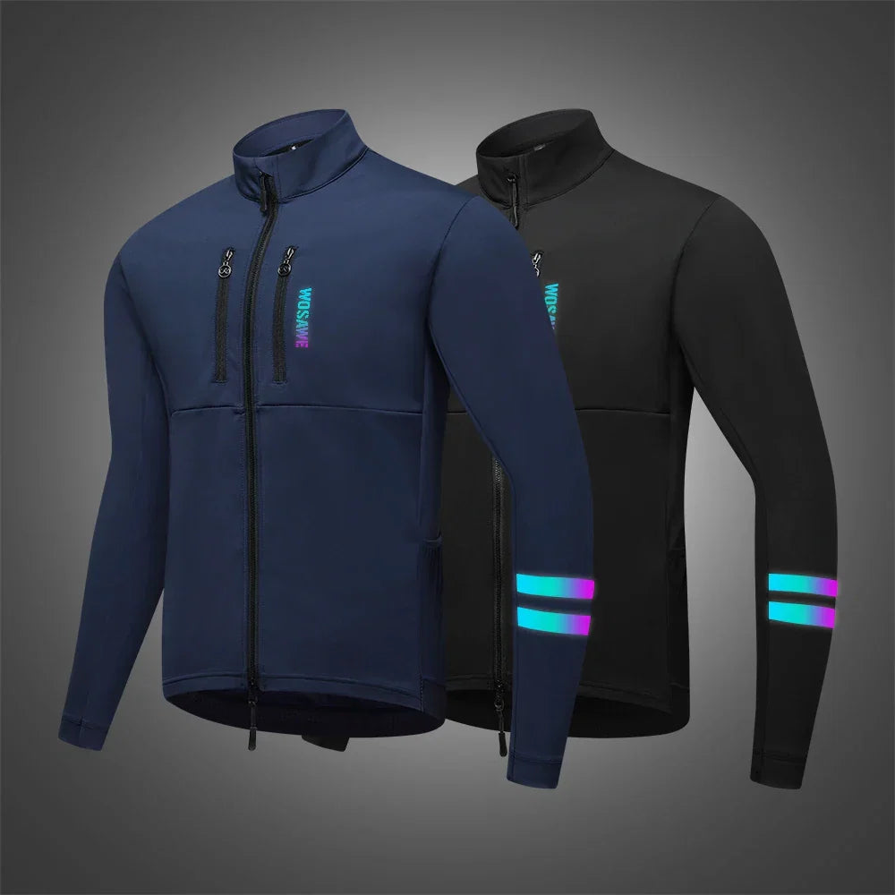 Veloxaro Herren Thermo-Radjacke