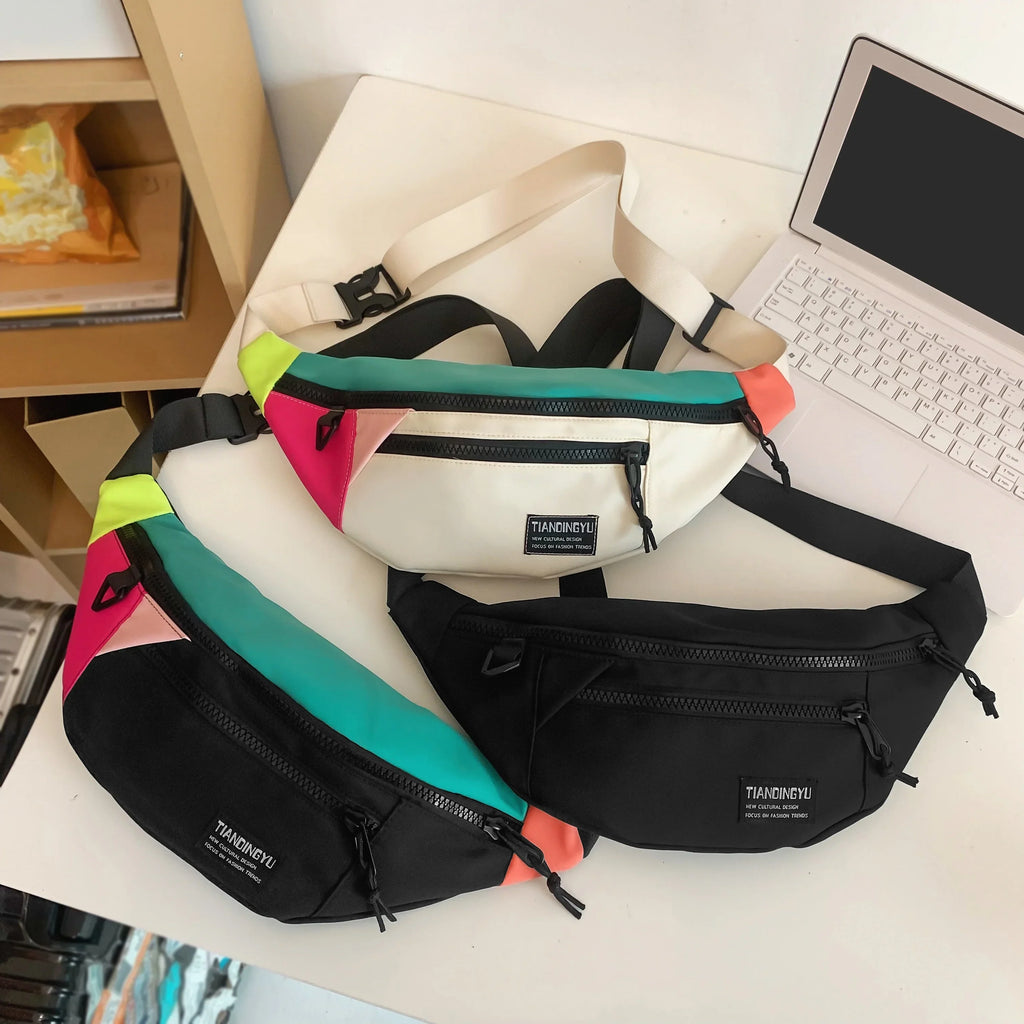 Veltroxa Lässige Nylon-Crossbody-Tasche