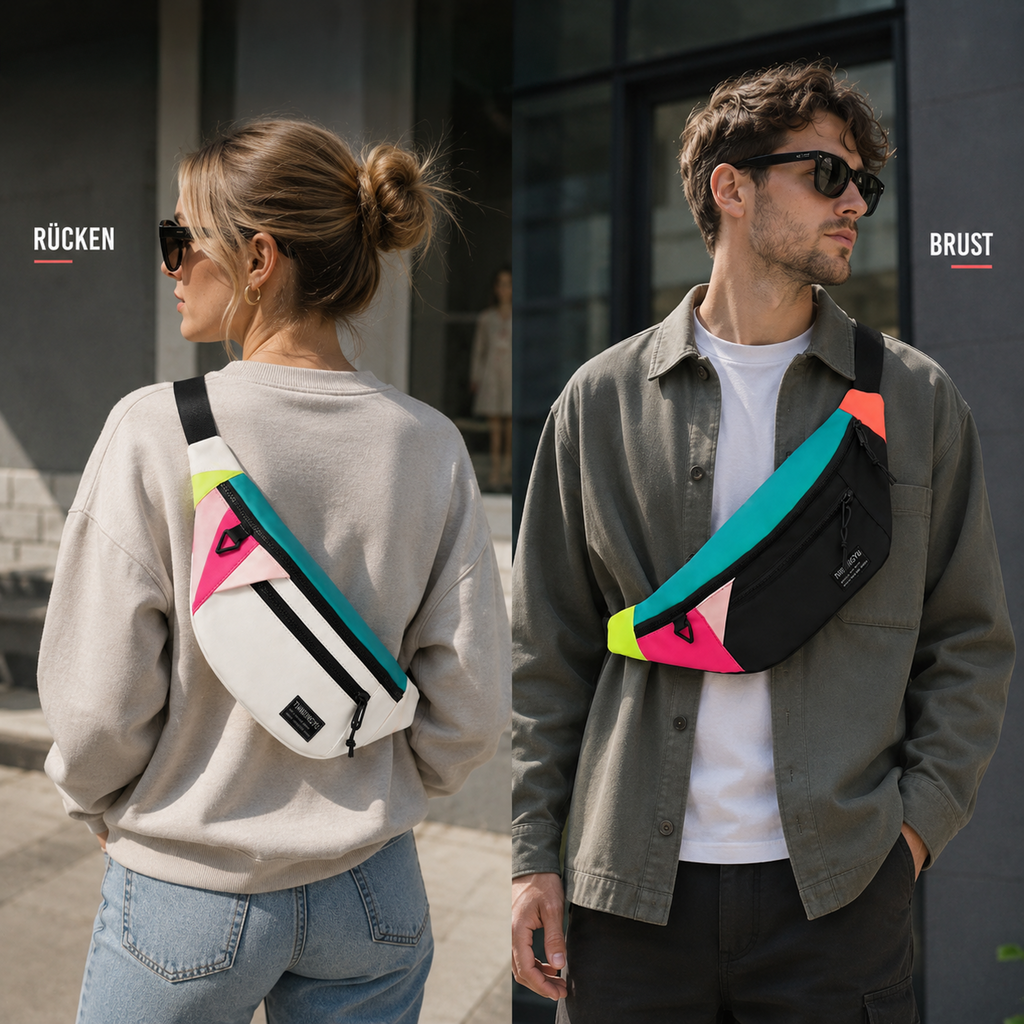 Veltroxa Lässige Nylon-Crossbody-Tasche
