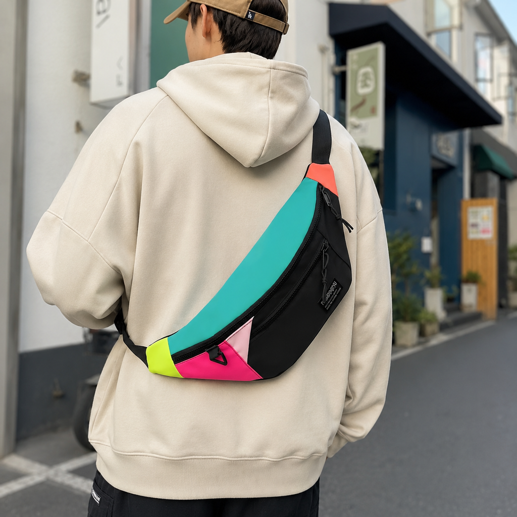 Veltroxa Lässige Nylon-Crossbody-Tasche