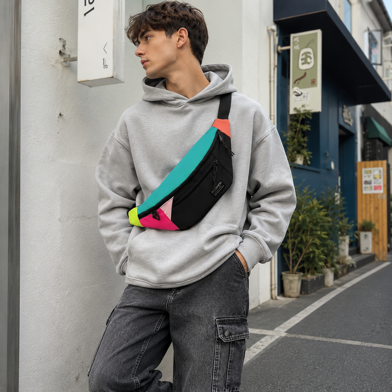 Veltroxa Lässige Nylon-Crossbody-Tasche