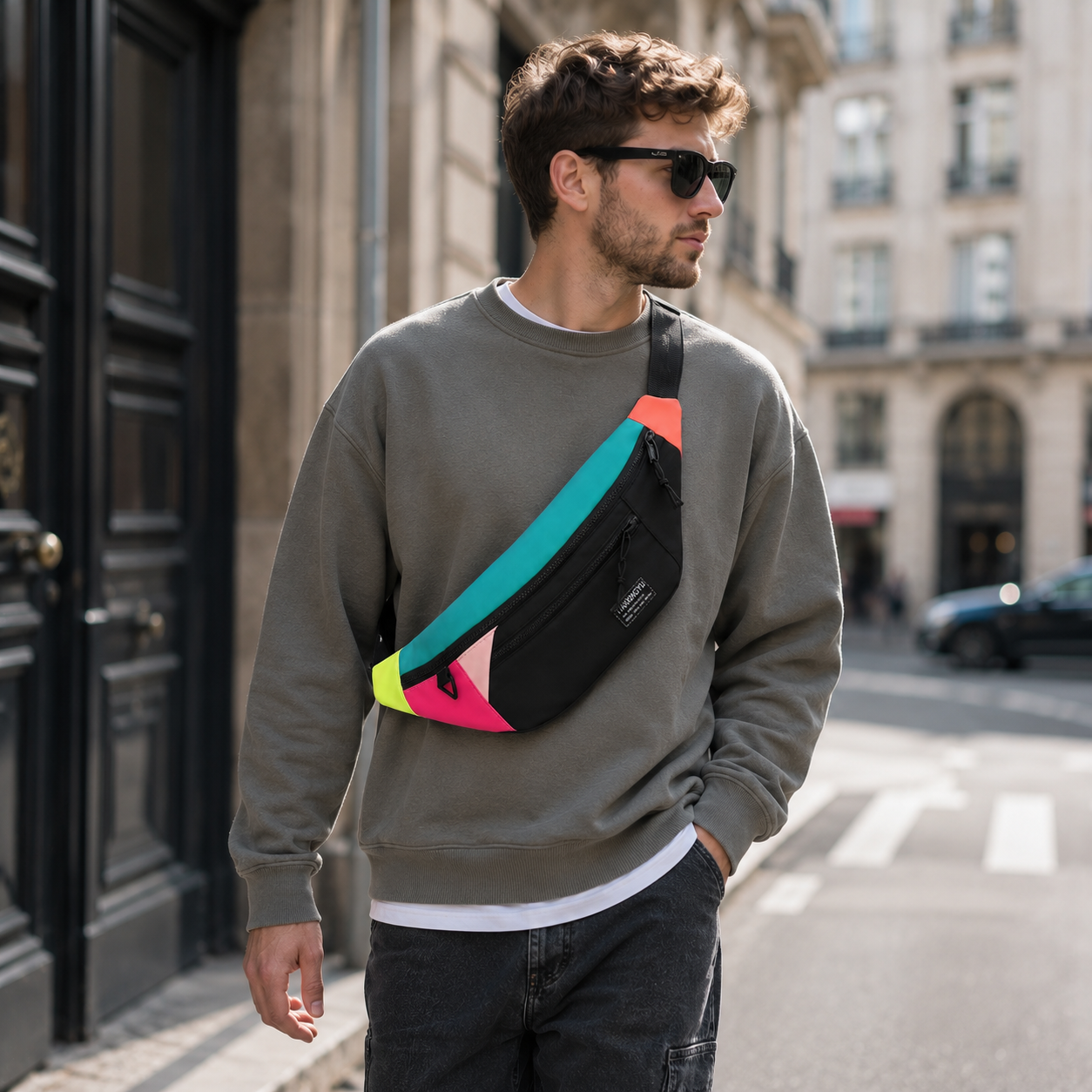Veltroxa Lässige Nylon-Crossbody-Tasche