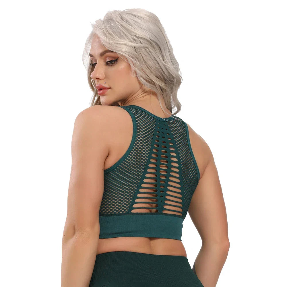 Vevora Rückenfreies Crop-Sporttop