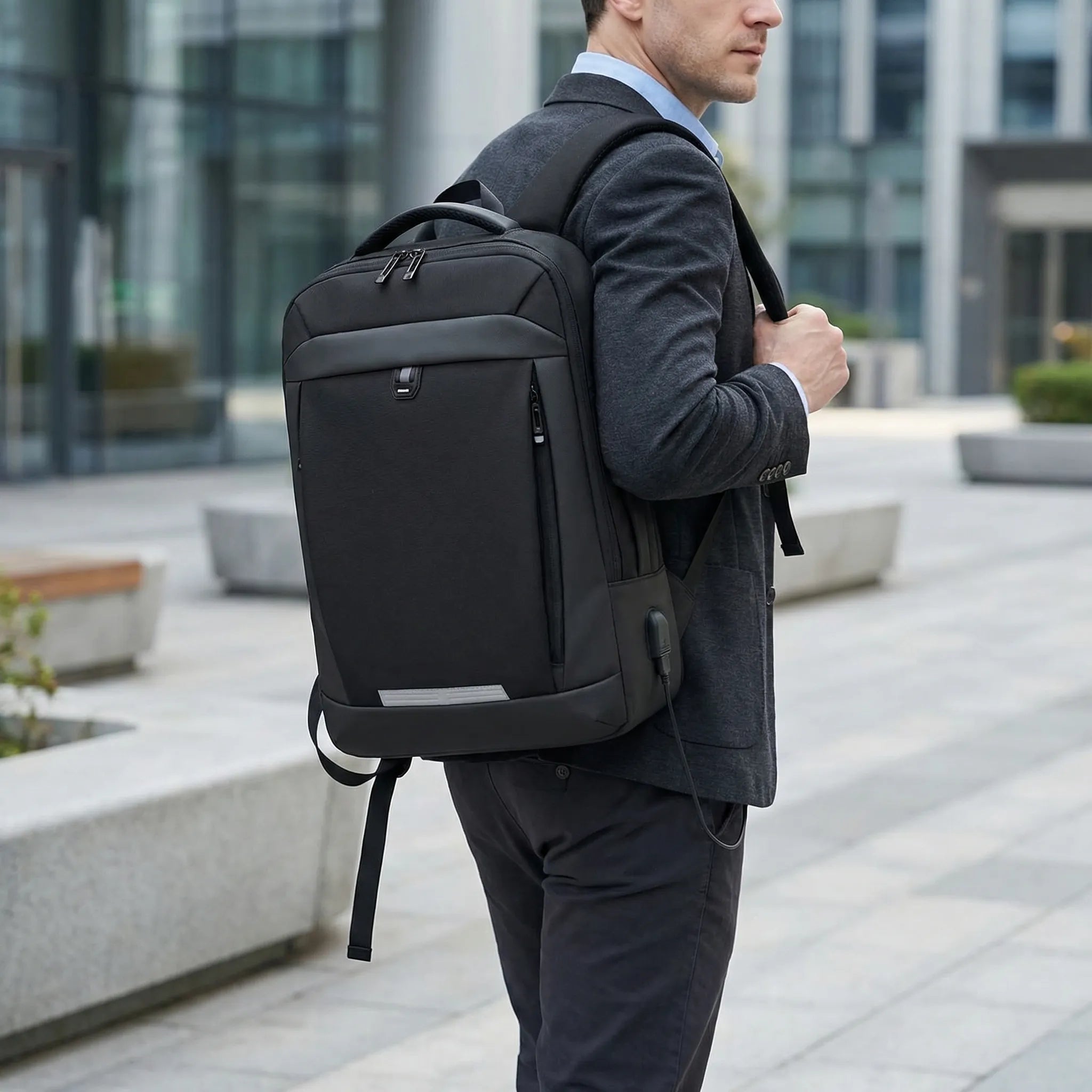 Vexarlo Erweiterbare 17-Zoll-Laptop-Rucksack
