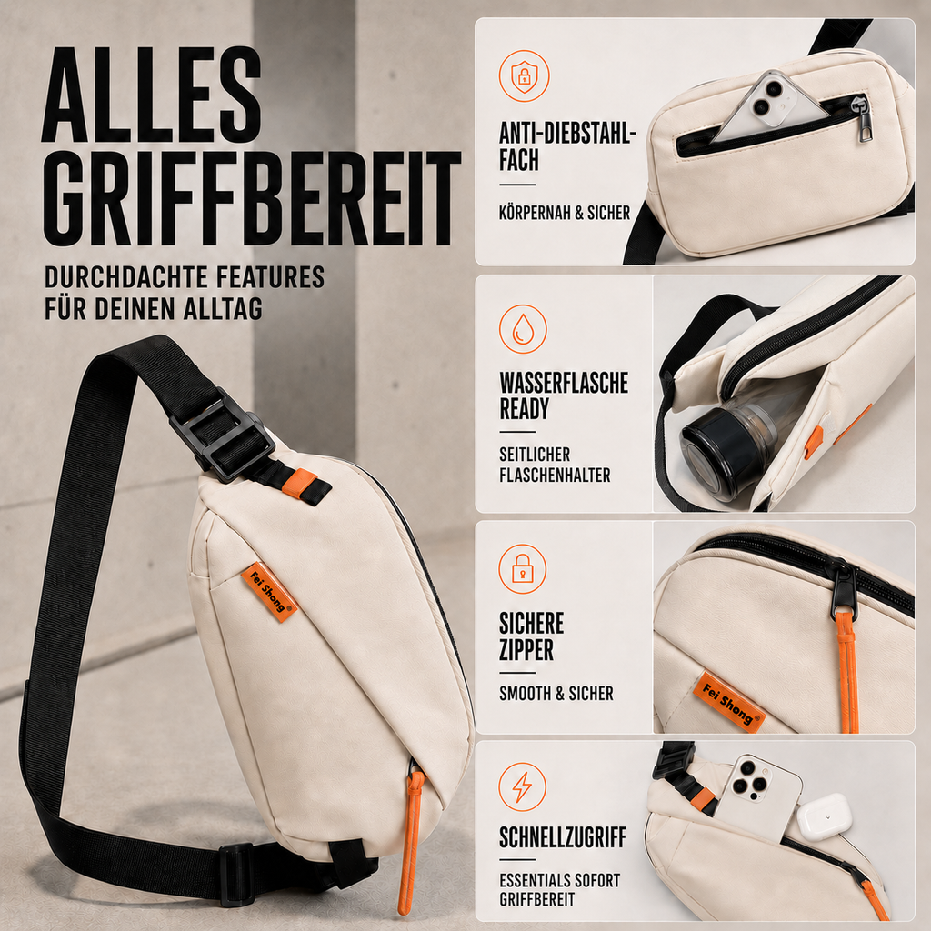 Vexilo Lässige Crossbody-Brusttasche