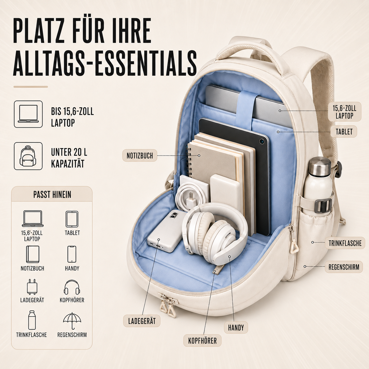 Veylore Multi-Layer-Rucksack