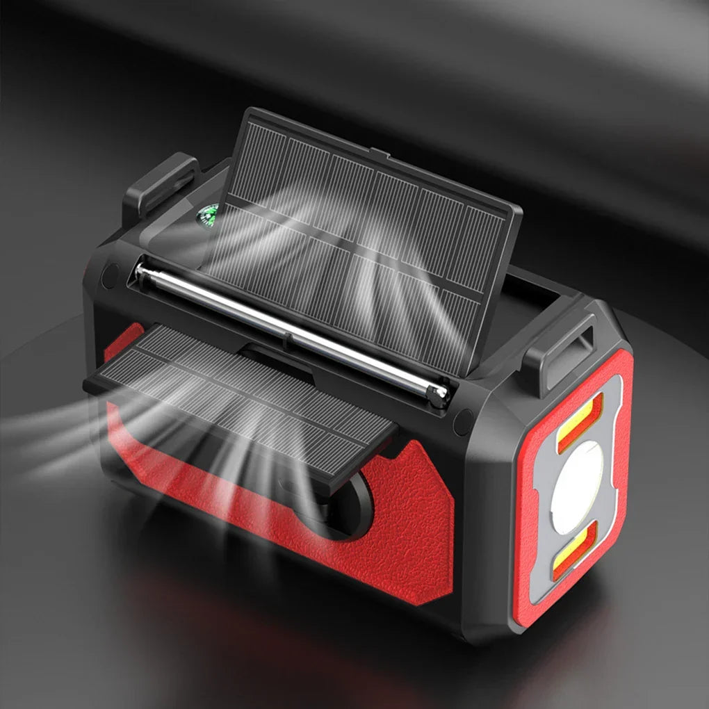 VoltGuardo Tragbares Solar-Kurbel-Radio