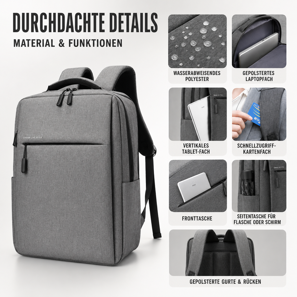 Wasserdichter Laptop-Rucksack