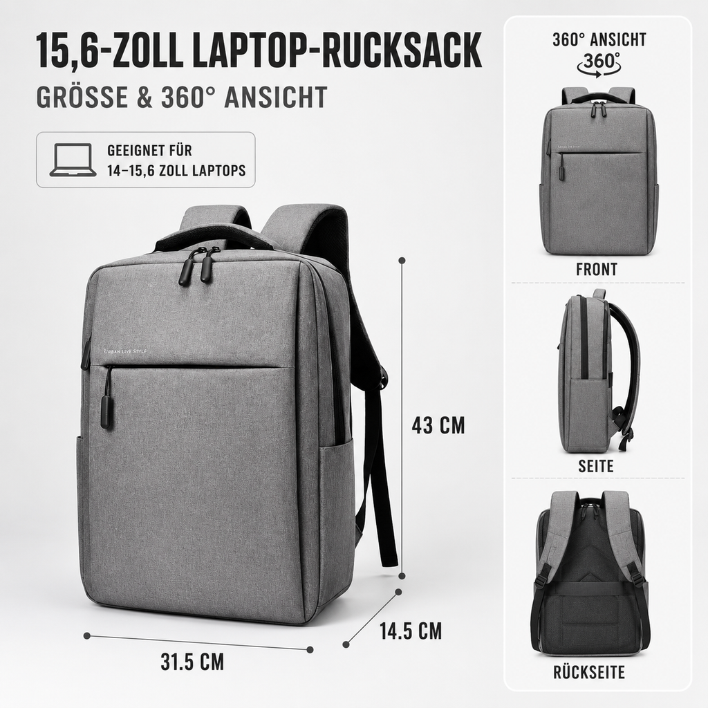 Wasserdichter Laptop-Rucksack