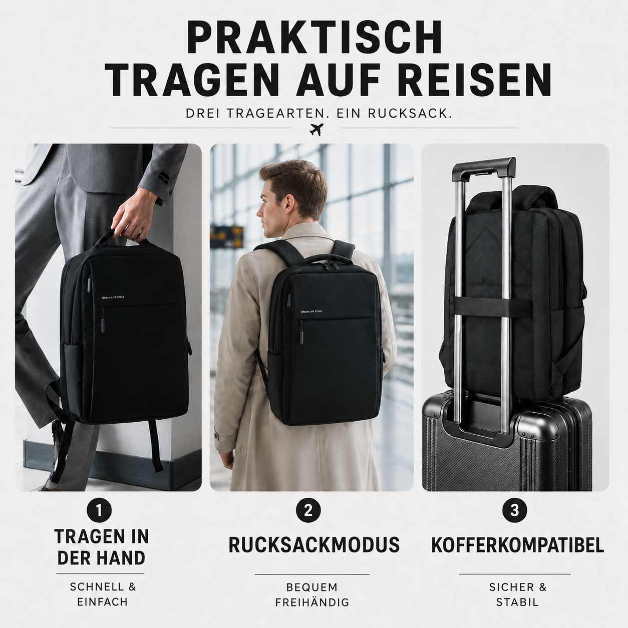 Wasserdichter Laptop-Rucksack