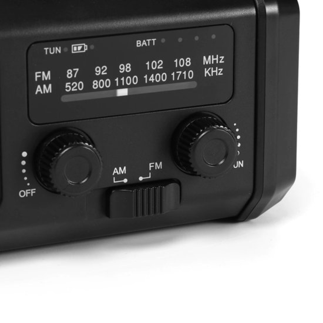 Notfallradio mit Kurbel, Solar & Powerbank – Kompakt & Zuverlässig