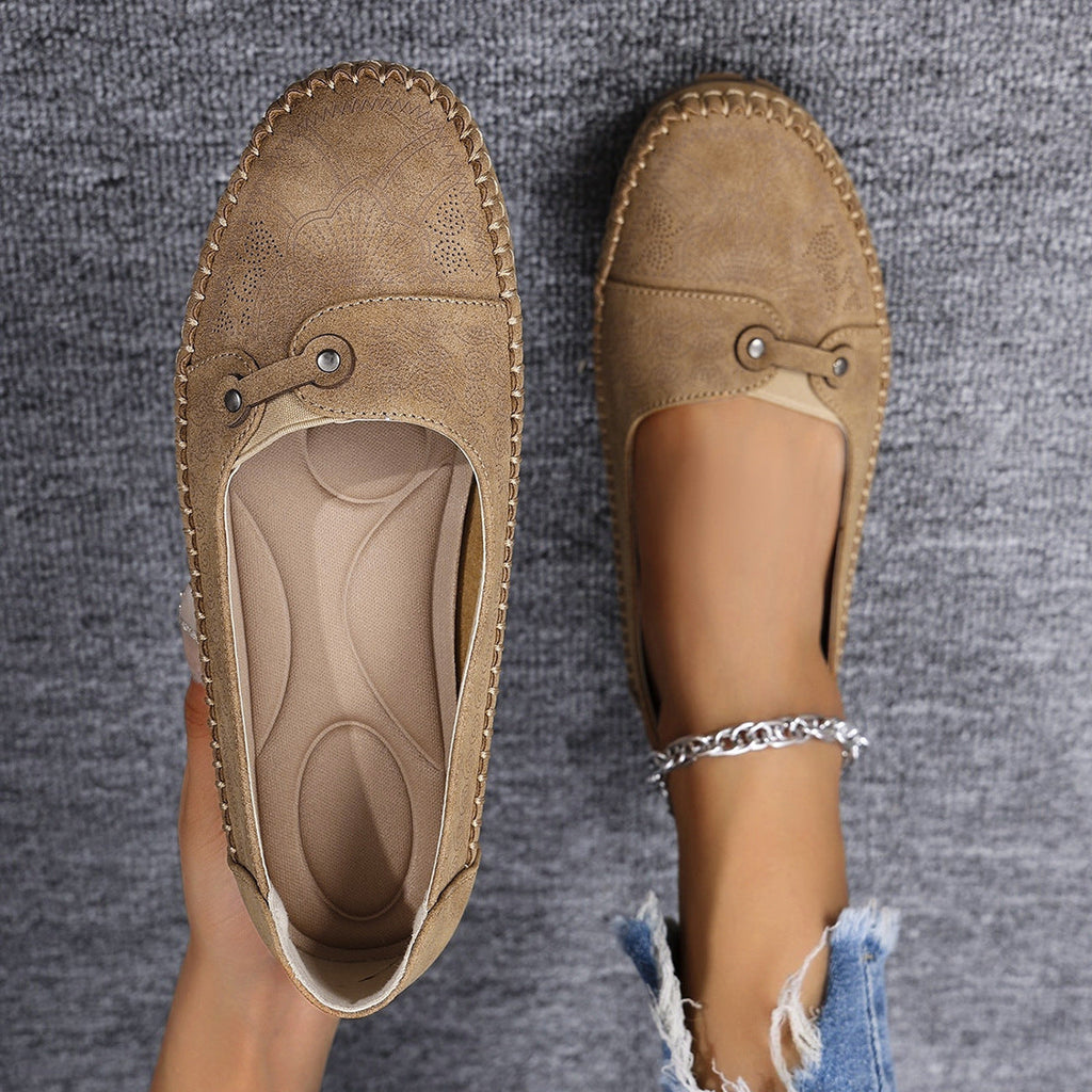 Damen-Komfort-Loafer aus Wildleder