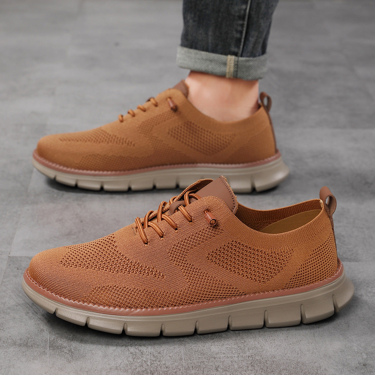 Herren-Komfortschuhe mit breiter Zehenbox