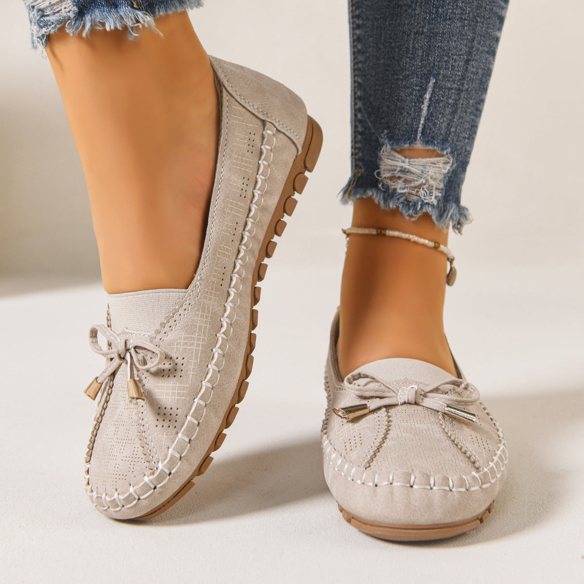 Damen-Komfort-Loafer in weiter Passform