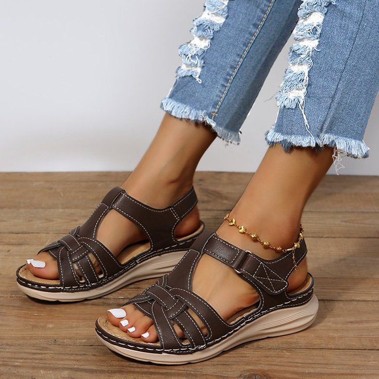 Damen-Komfortsandalen mit Fußgewölbestütze und Komfort-Passform