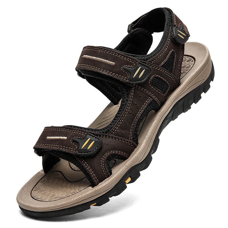 Herrensandalen mit breiter Zehenbox und Fußgewölbestütze