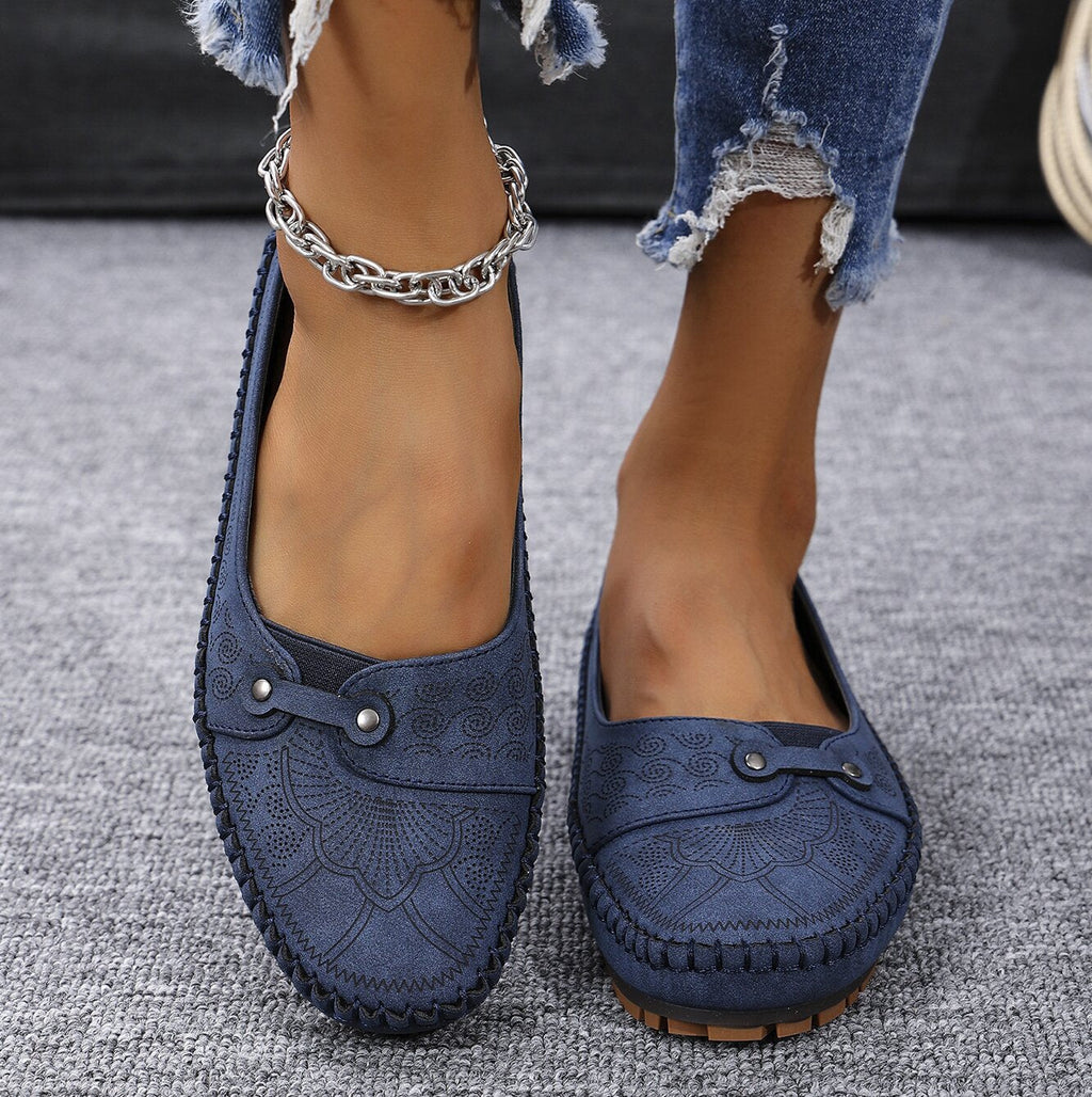 Damen-Komfort-Loafer aus Wildleder