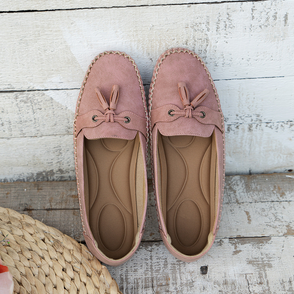 Damen-Komfort-Loafer aus Wildleder – extra weite Passform