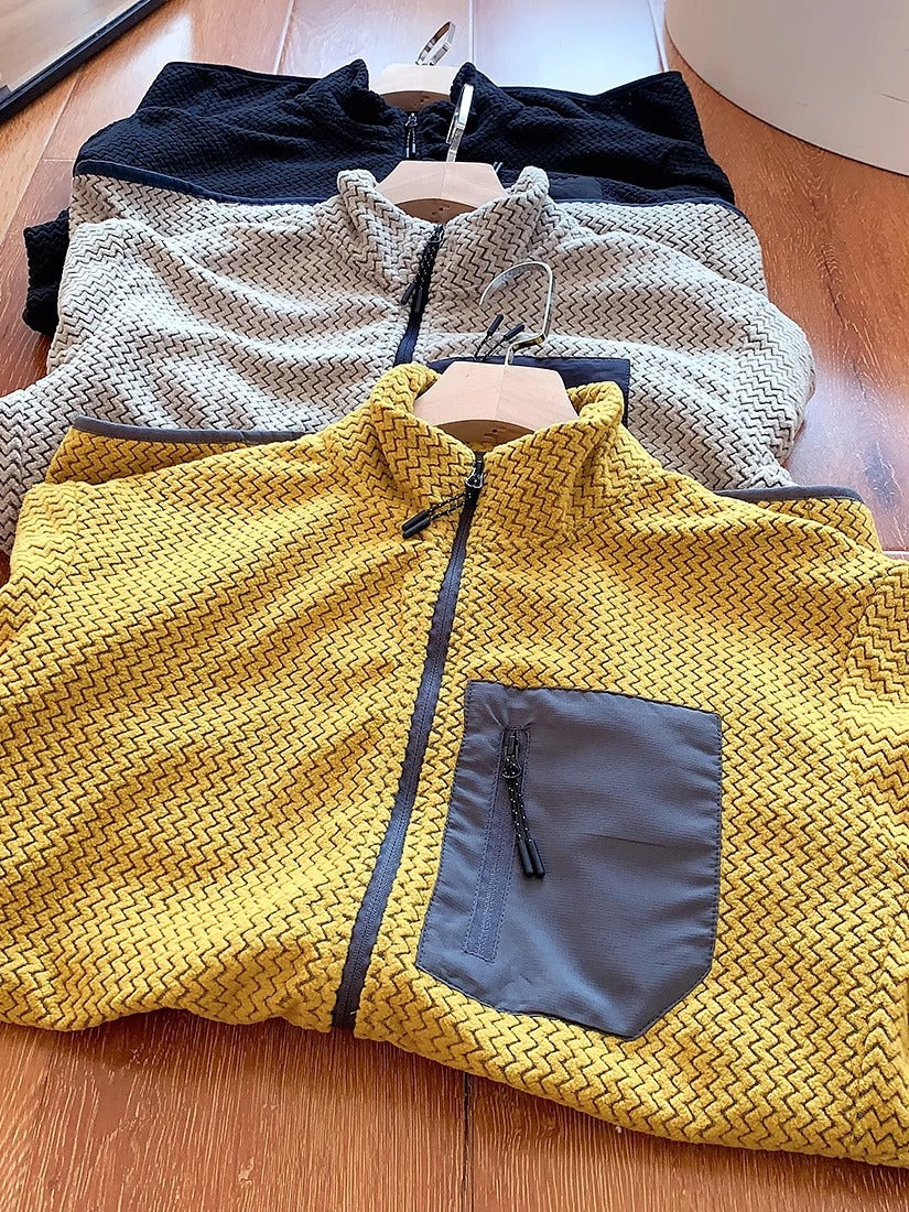 Damen-Fleecejacke mit durchgehendem Reißverschluss – für Wandern