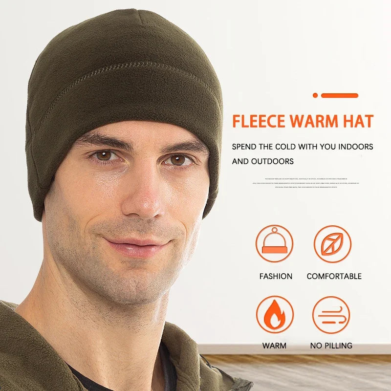 Tactical-Fleece-Beanie für Herren – leichte, atmungsaktive Skull Cap