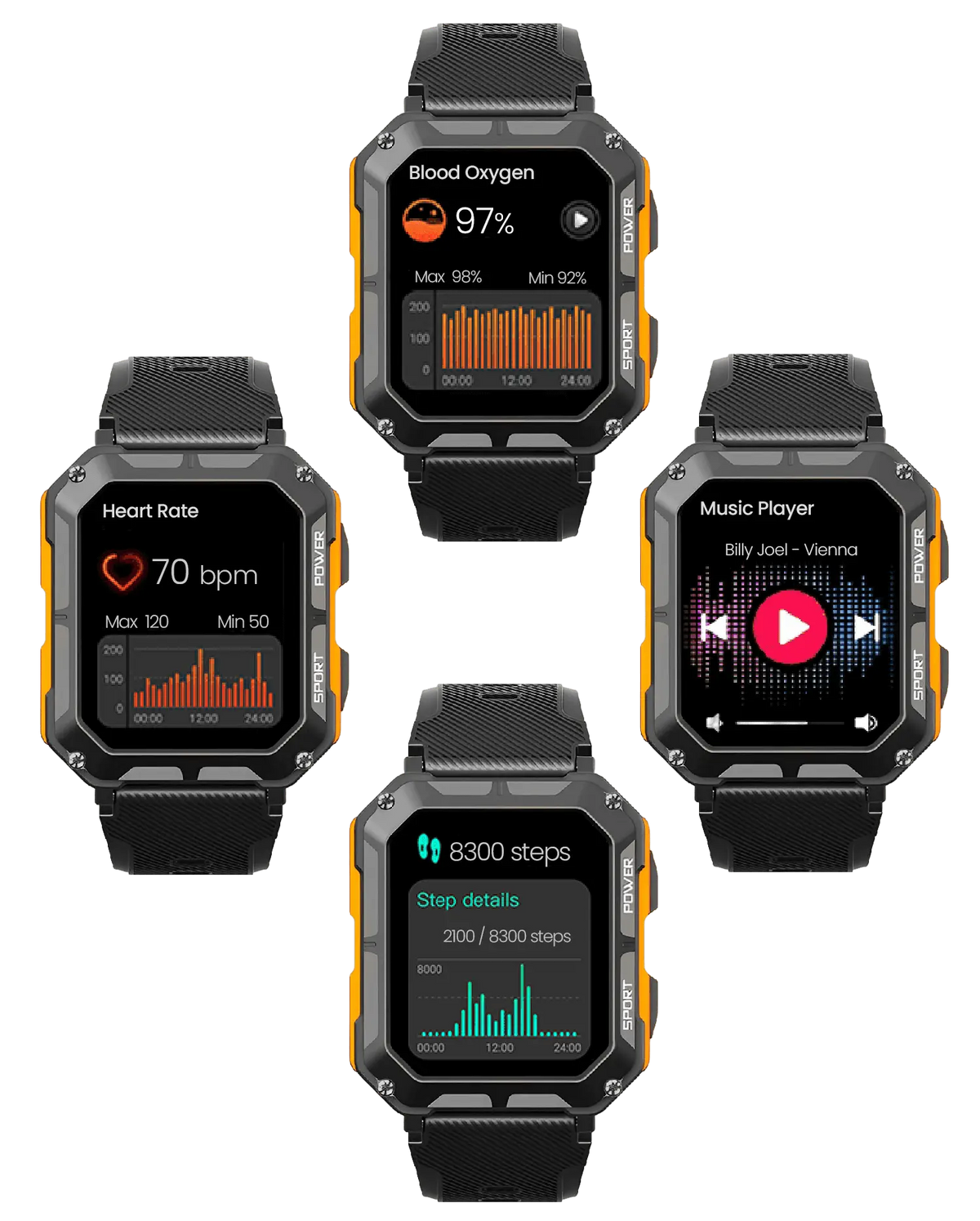 Robuste Smartwatch – langlebiges Design für Outdoor und Alltag