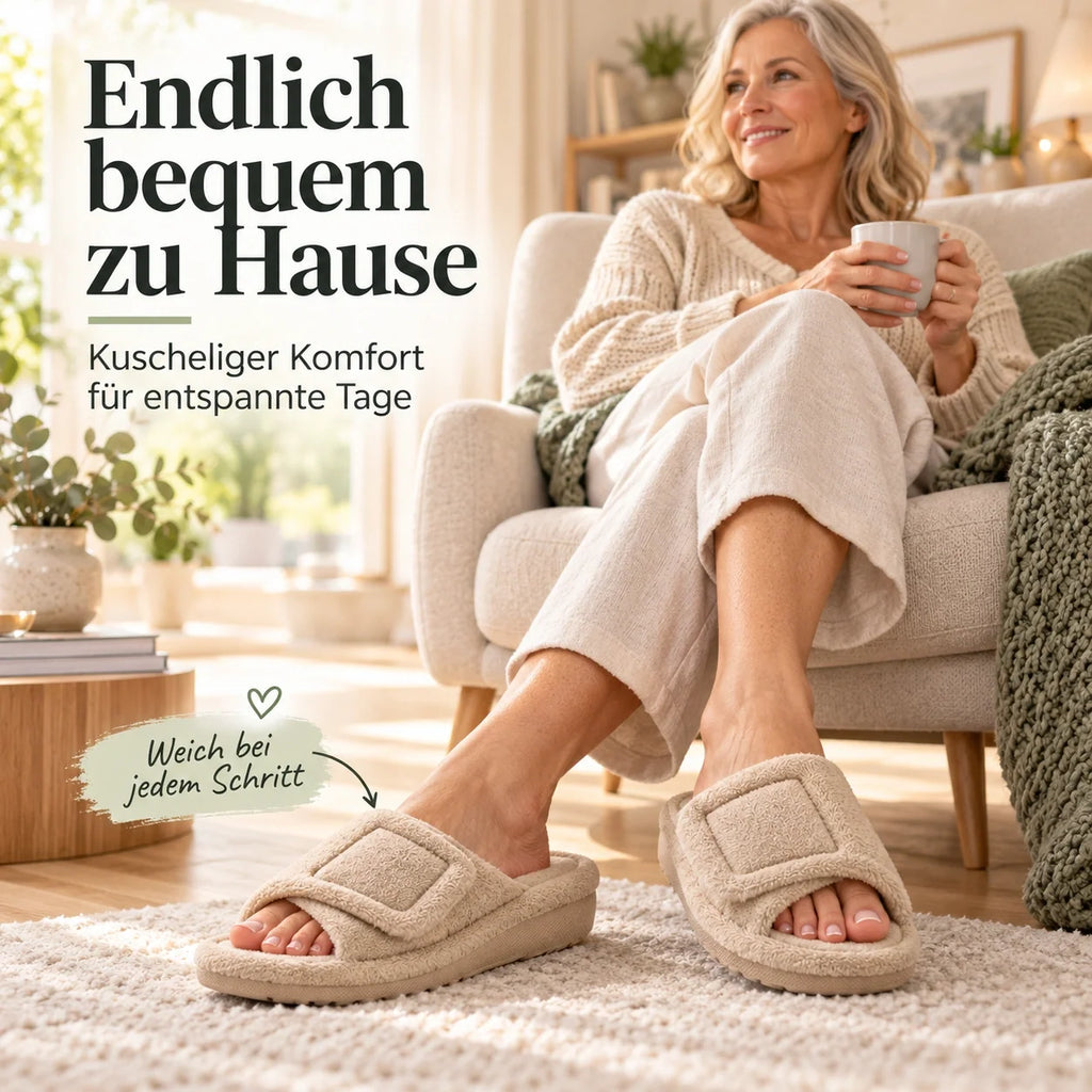 Orthofit - orthopädische Winter-Slipper | Rutschfest, Weich & Schmerzlindernd