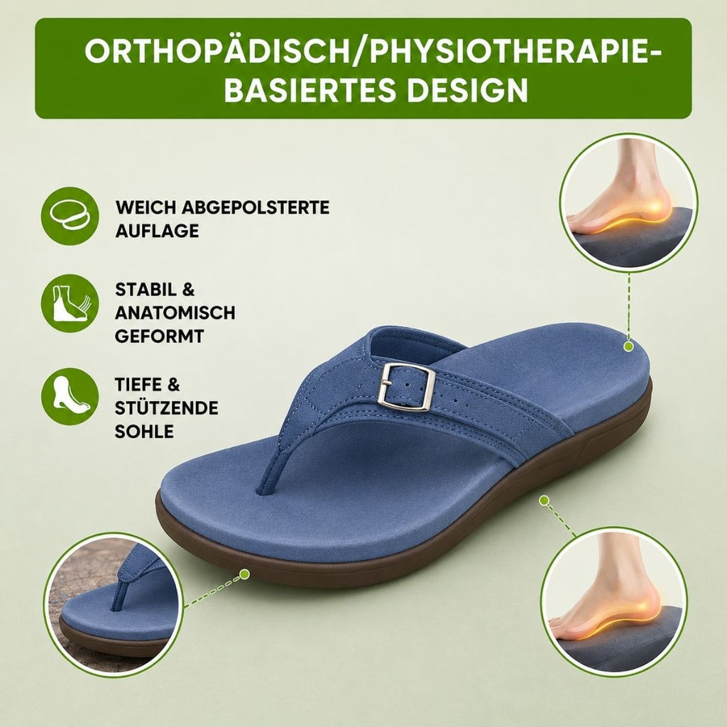 Orthofit - orthopädische Komfort-Sandale | Federleicht & Rutschfest