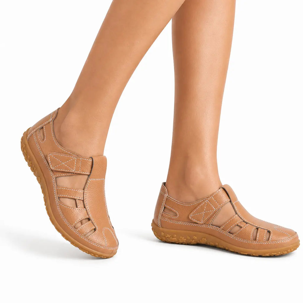 Komfortschuhe aus Leder mit breiter Zehenbox
