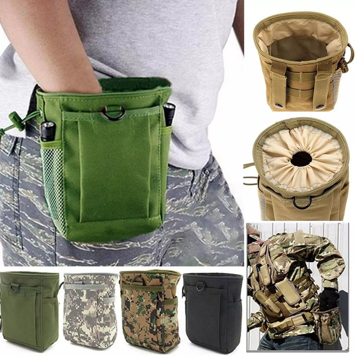 Outdoor MOLLE Tactical-Tasche – Dump Pouch & Magazintasche, EDC-Hüfttasche