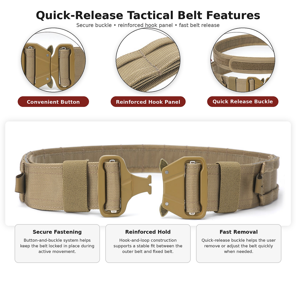 8-in-1 Camouflage Tactical-Hüfttasche – MOLLE-Combat-Gürtel mit Taschen