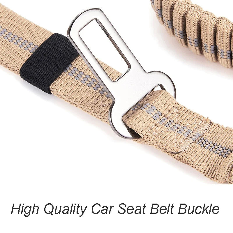 Robuste Tactical Bungee-Hundeleine mit 2 Griffen