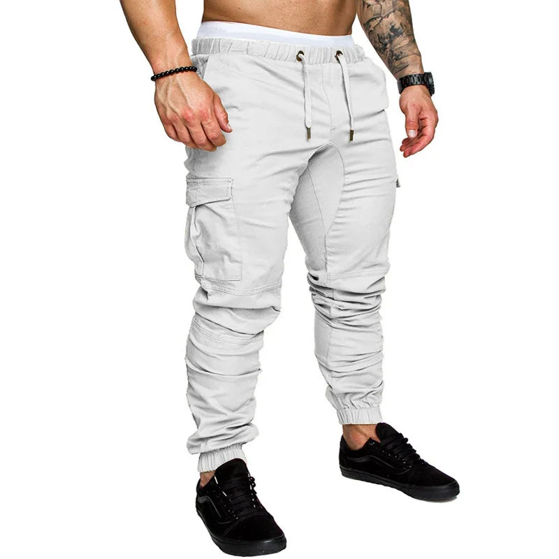 Herren Cargo-Hose leger – Mehrtaschen-Gewebehose