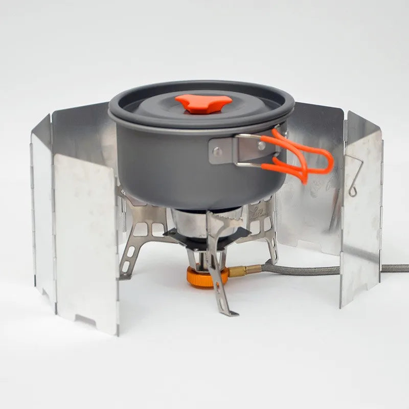 Camping-Kocher-Windschutz – faltbare Gaskocher-Windschutzplatten