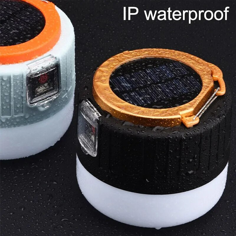 Camping-Licht – USB & solar wiederaufladbare Zeltlaterne mit Fernbedienung