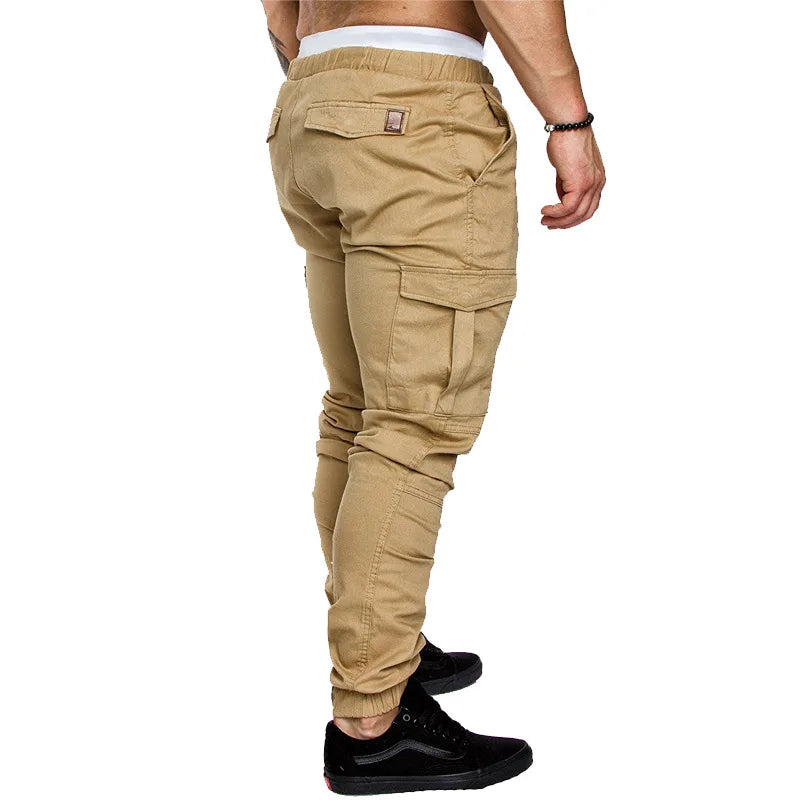Herren Cargo-Hose leger – Mehrtaschen-Gewebehose