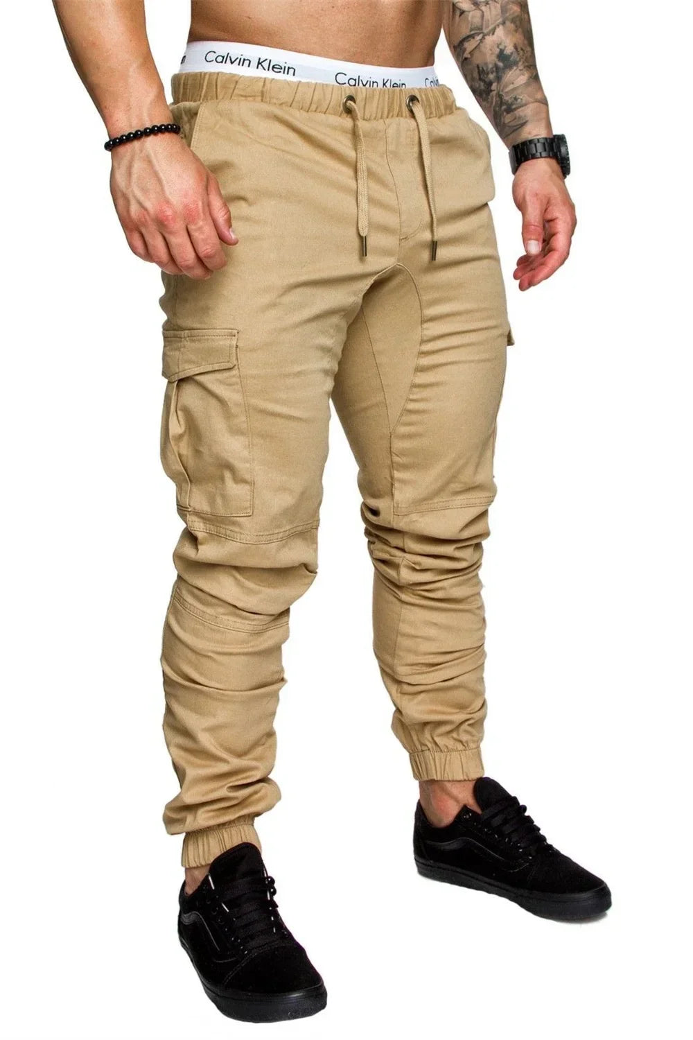 Herren Cargo-Hose leger – Mehrtaschen-Gewebehose