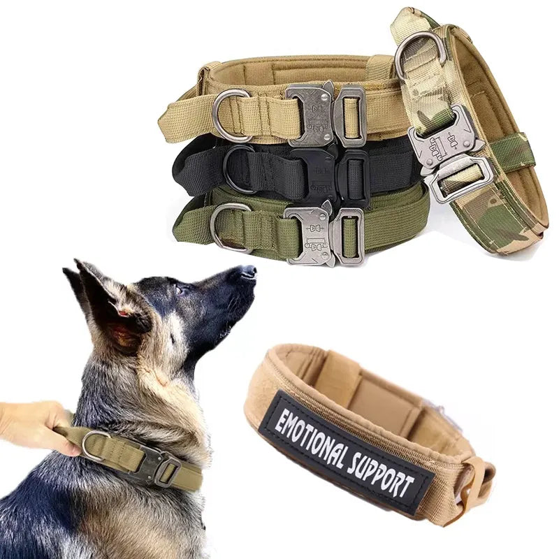 Tactical verstellbares Hundehalsband mit Griff