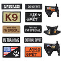 Hundegeschirr-Patches – Klett-Namensschilder für Diensthunde