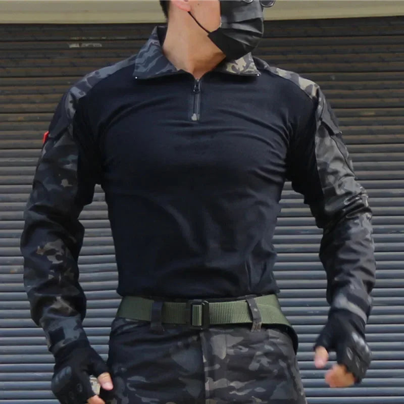 Herren Tactical-Uniform-Set mit Jacke, Shirt und Cargohose