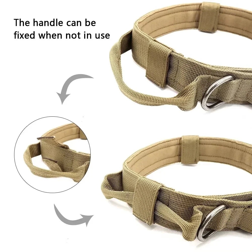 Tactical verstellbares Hundehalsband mit Griff