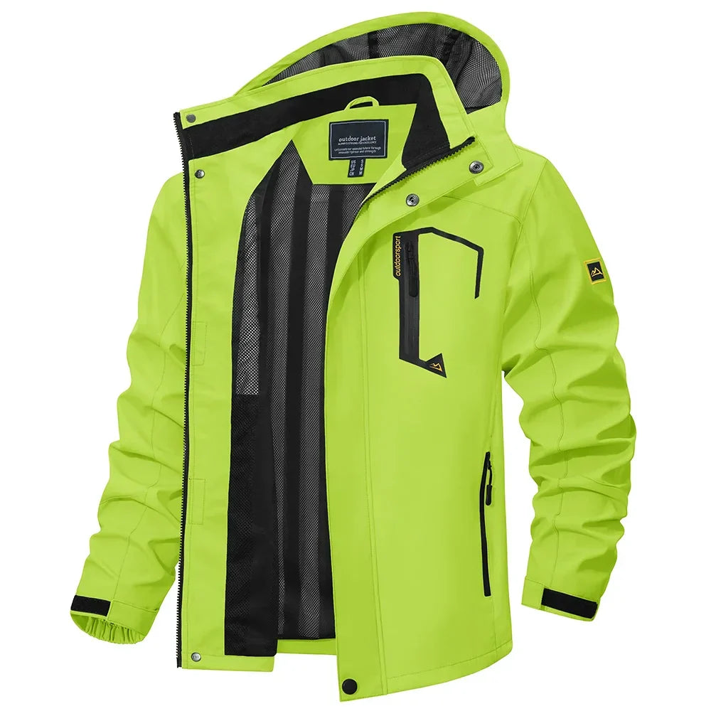 Herren leichte Frühjahr-Herbst-Jacke – wasserdichter Regenmantel