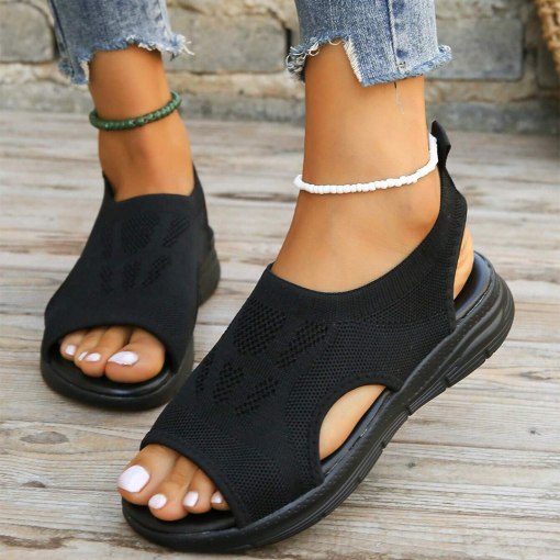 Damen-Walking-Sandalen mit Fußgewölbestütze