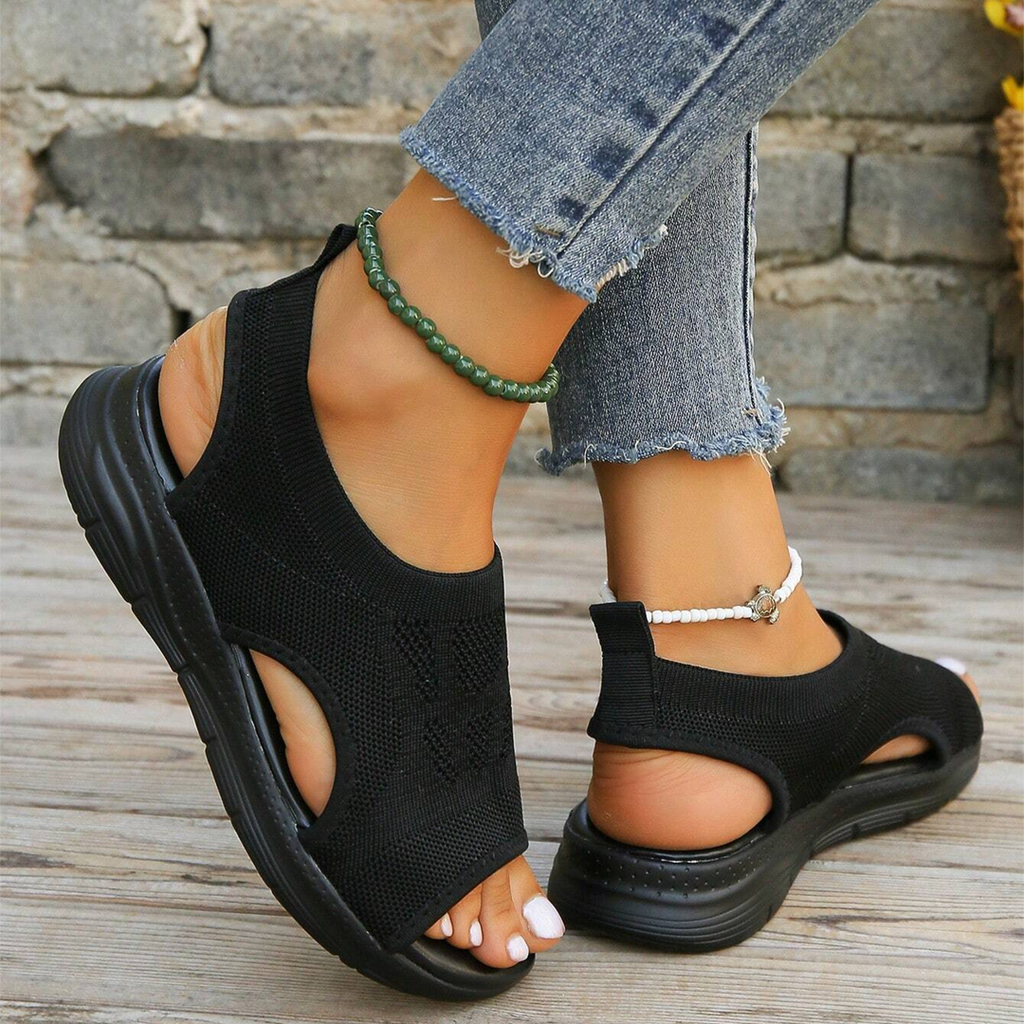 Damen-Walking-Sandalen mit Fußgewölbestütze
