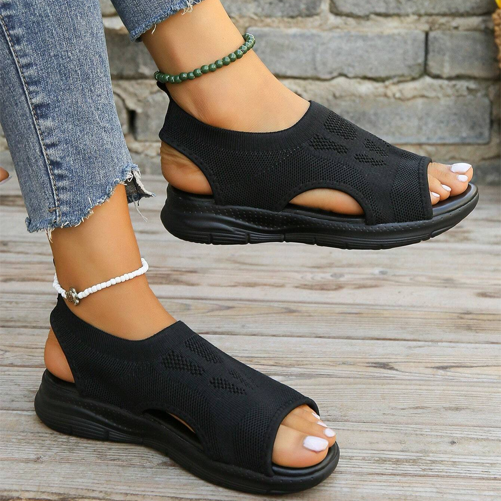 Damen-Walking-Sandalen mit Fußgewölbestütze