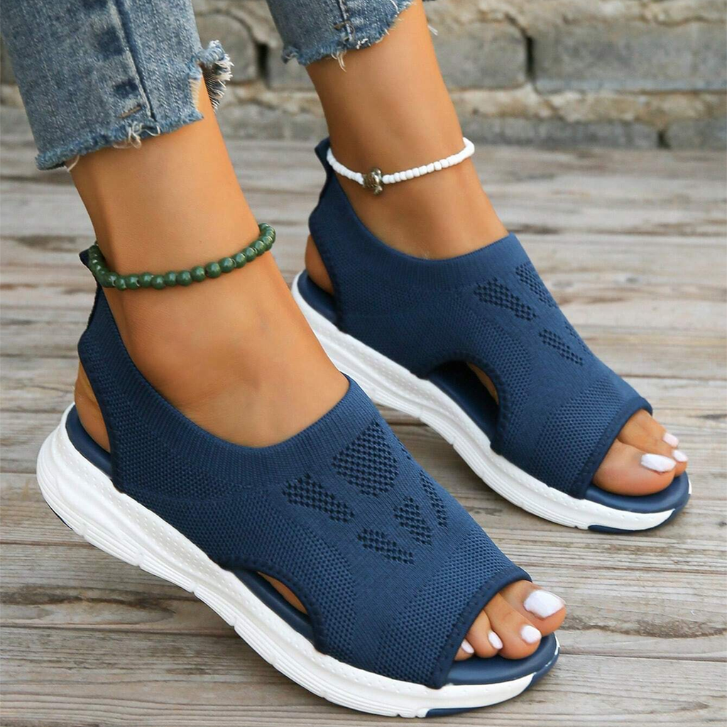 Damen-Walking-Sandalen mit Fußgewölbestütze