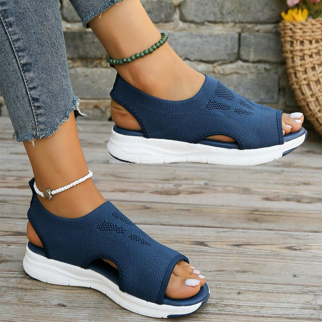 Damen-Walking-Sandalen mit Fußgewölbestütze