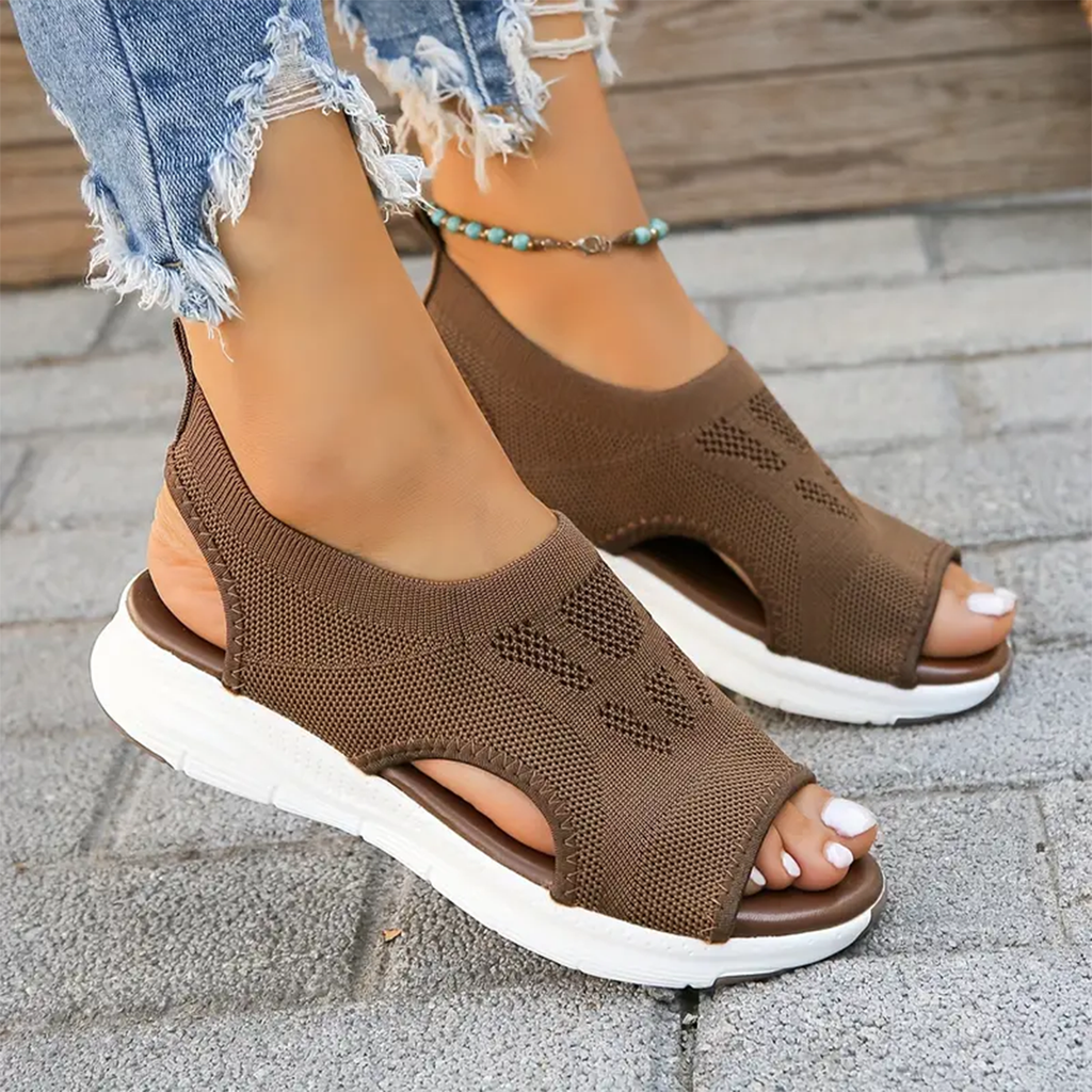 Damen-Walking-Sandalen mit Fußgewölbestütze