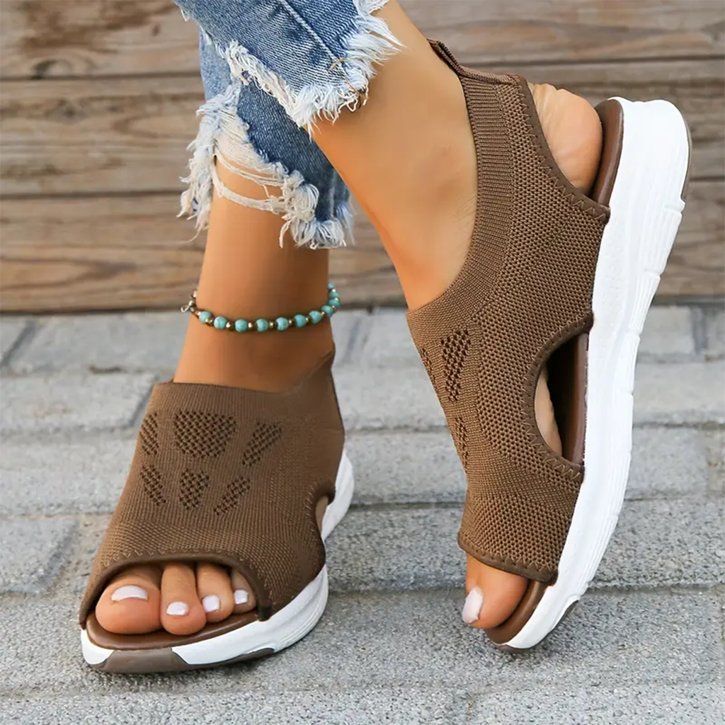 Damen-Walking-Sandalen mit Fußgewölbestütze