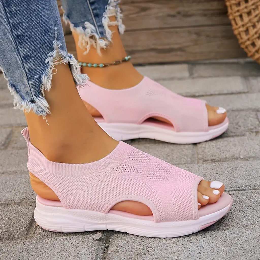 Damen-Walking-Sandalen mit Fußgewölbestütze
